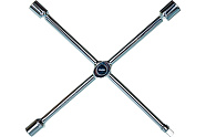 Ключ-крест балонный GROSS (17,19,21,23 мм и 1/2", 406 мм, хромир., складной)