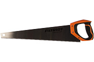 Ножовка по дереву PATRIOT WSP-500L (500 мм, 7 TPI крупный зуб, 3-х сторонняя заточка)